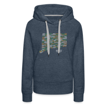 Load image into Gallery viewer, Connecticut Brewery Women's Premium Hoodie - heather denim