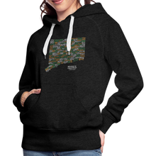 Load image into Gallery viewer, Connecticut Brewery Women's Premium Hoodie - charcoal grey