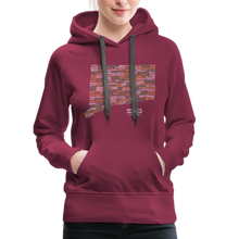 Load image into Gallery viewer, Connecticut Brewery Women's Premium Hoodie - burgundy