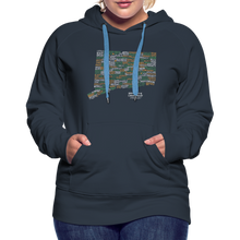 Load image into Gallery viewer, Connecticut Brewery Women's Premium Hoodie - navy