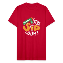 Load image into Gallery viewer, Make Every Sip Count™ T-Shirt - red
