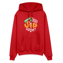 Load image into Gallery viewer, Make Every Sip Count™ Hoodie - Scarlet