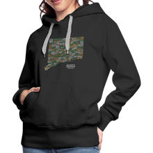 Load image into Gallery viewer, Connecticut Brewery Women's Premium Hoodie - black