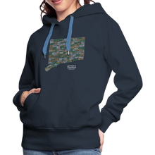 Load image into Gallery viewer, Connecticut Brewery Women's Premium Hoodie - navy