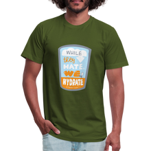 Load image into Gallery viewer, While They Hate We Hydrate T-Shirt - olive