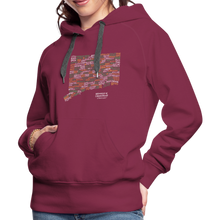 Load image into Gallery viewer, Connecticut Brewery Women's Premium Hoodie - burgundy