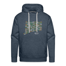 Load image into Gallery viewer, Connecticut Brewery Men&#39;s Premium Hoodie - heather denim
