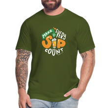 Load image into Gallery viewer, Make Every Sip Count™ T-Shirt - olive
