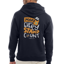 Load image into Gallery viewer, 2024 Make Every Stamp Count Unisex Hoodie - navy
