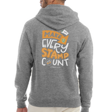 Load image into Gallery viewer, 2024 Make Every Stamp Count Unisex Hoodie - heather gray
