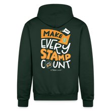 Load image into Gallery viewer, 2024 Make Every Stamp Count Unisex Hoodie - Dark Green
