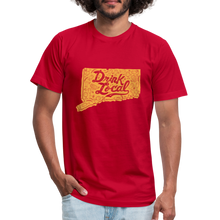 Load image into Gallery viewer, &quot;Drink Local&quot; CT Beer Shirt - red
