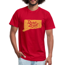 Load image into Gallery viewer, &quot;Drink Local&quot; CT Beer Shirt - red
