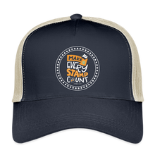 Load image into Gallery viewer, 2024 Make Every Stamp Count Eco Trucker Cap - pacific/oyster
