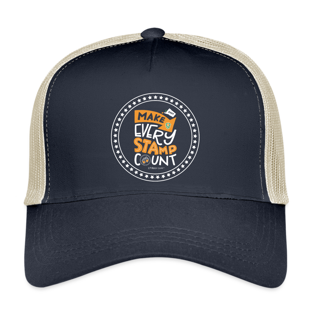 2024 Make Every Stamp Count Eco Trucker Cap - pacific/oyster