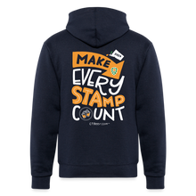 Load image into Gallery viewer, 2024 Make Every Stamp Count Unisex Hoodie - navy
