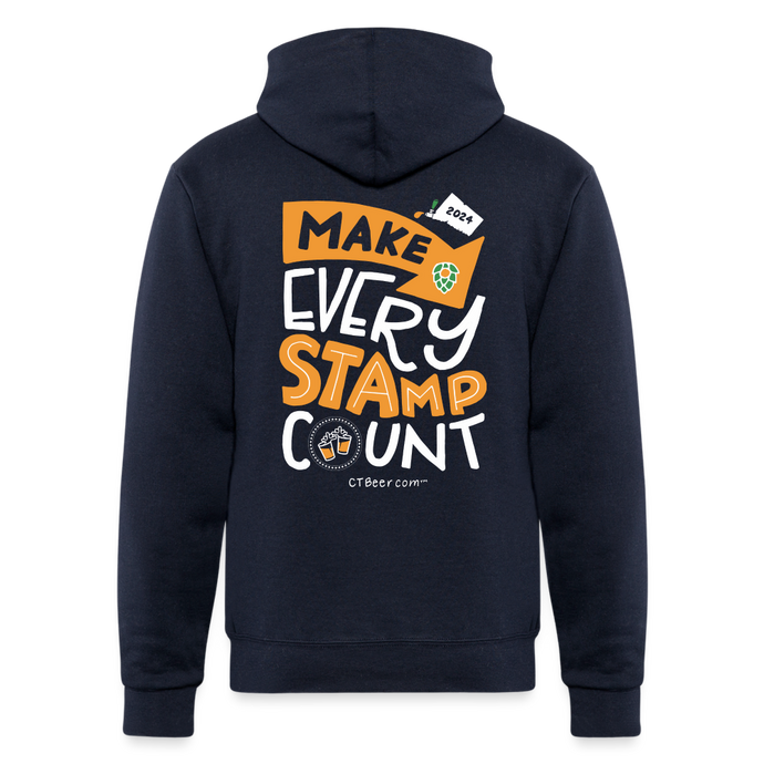 2024 Make Every Stamp Count Unisex Hoodie - navy