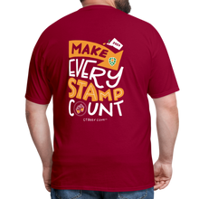 Load image into Gallery viewer, 2024 “Make Every Stamp Count” Unisex Classic T-Shirt - dark red
