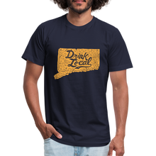 Load image into Gallery viewer, &quot;Drink Local&quot; CT Beer Shirt - navy
