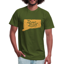 Load image into Gallery viewer, &quot;Drink Local&quot; CT Beer Shirt - olive
