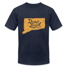 Load image into Gallery viewer, &quot;Drink Local&quot; CT Beer Shirt - navy
